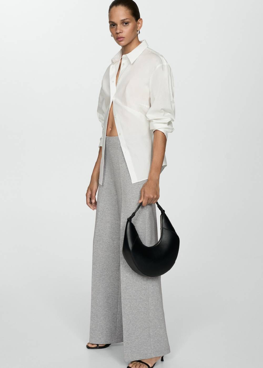 Mango Wideleg-Hose mit hohem Bund Valentinstagsangebot