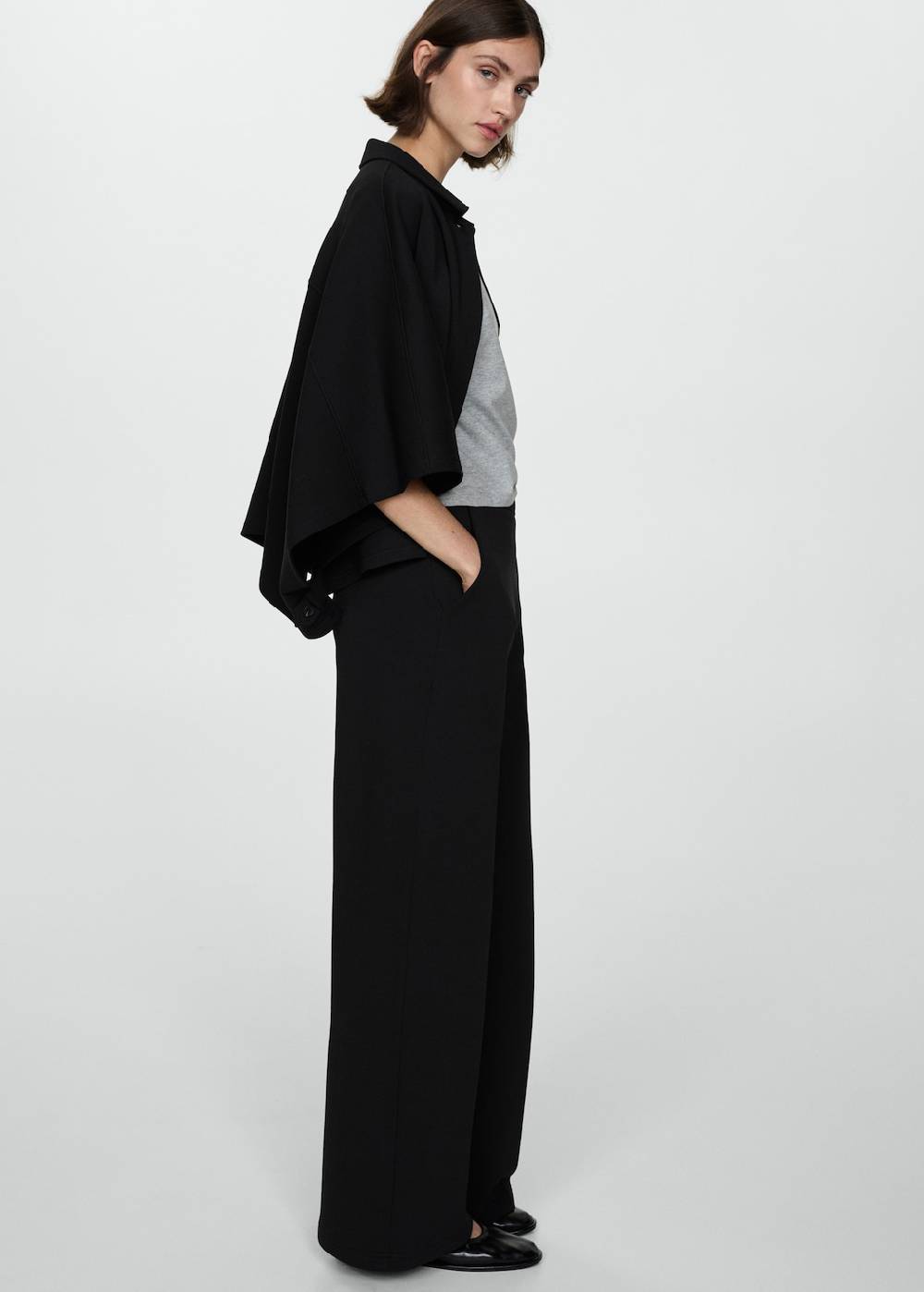 Mango Gerade, fließende Hose Top Angebot