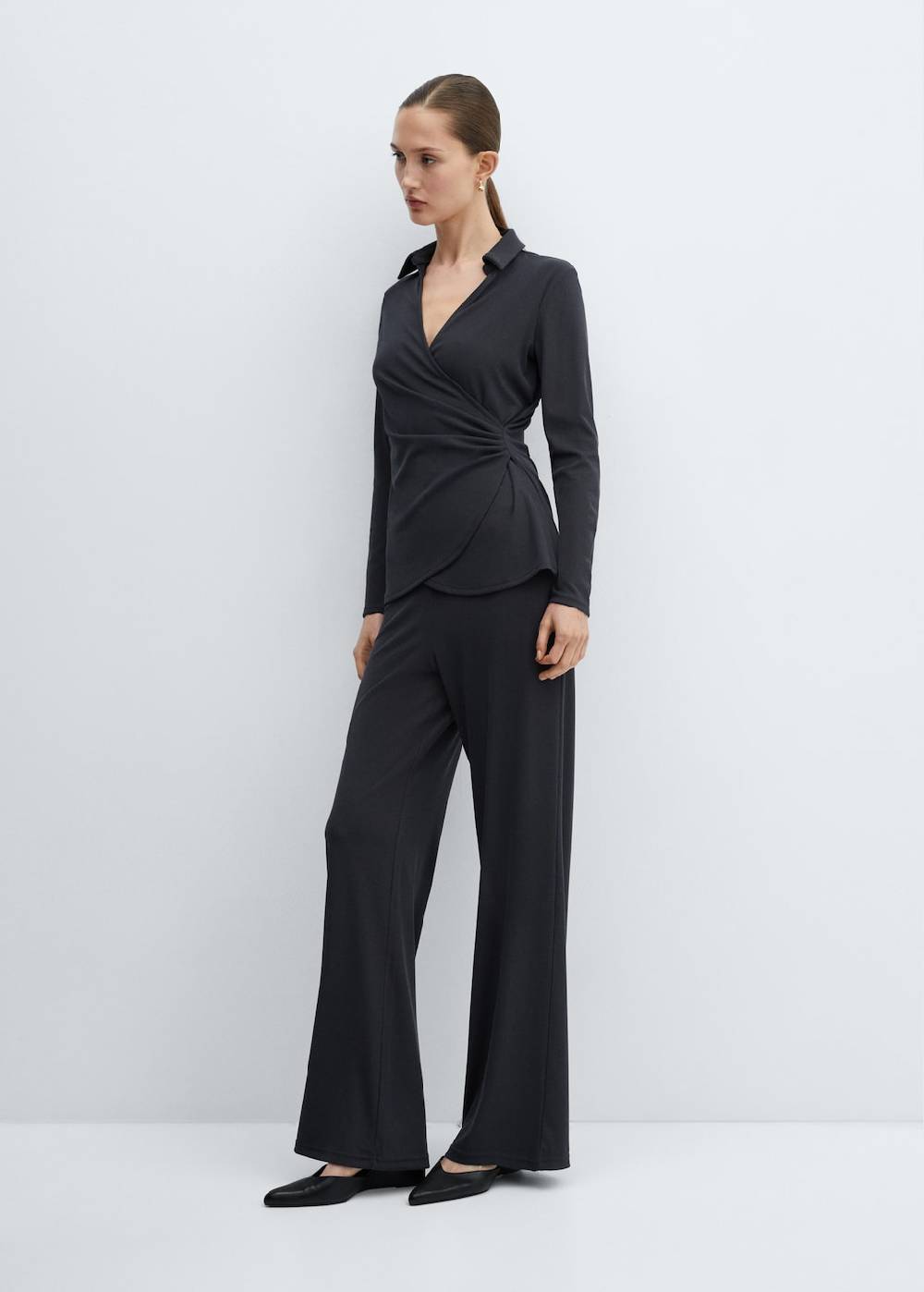 Mango Wideleg-Hose mit Stretchbund Neuheiten
