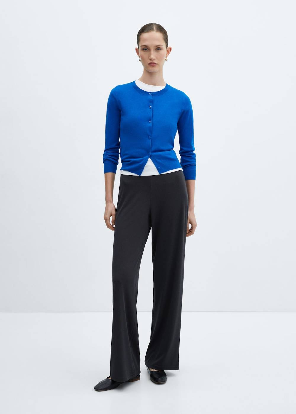 Mango Wideleg-Hose mit Stretchbund Neuheiten