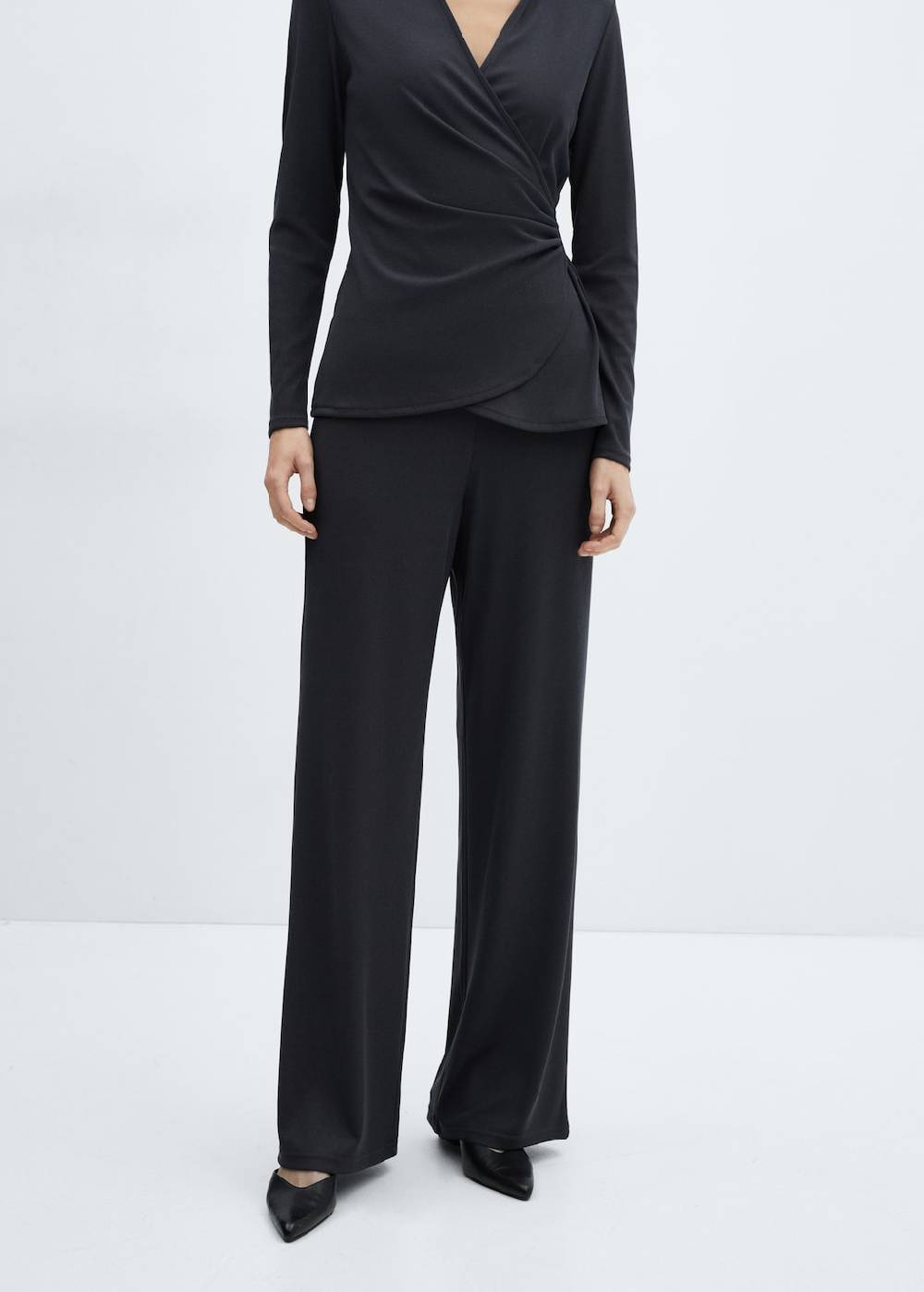 Mango Wideleg-Hose mit Stretchbund Neuheiten