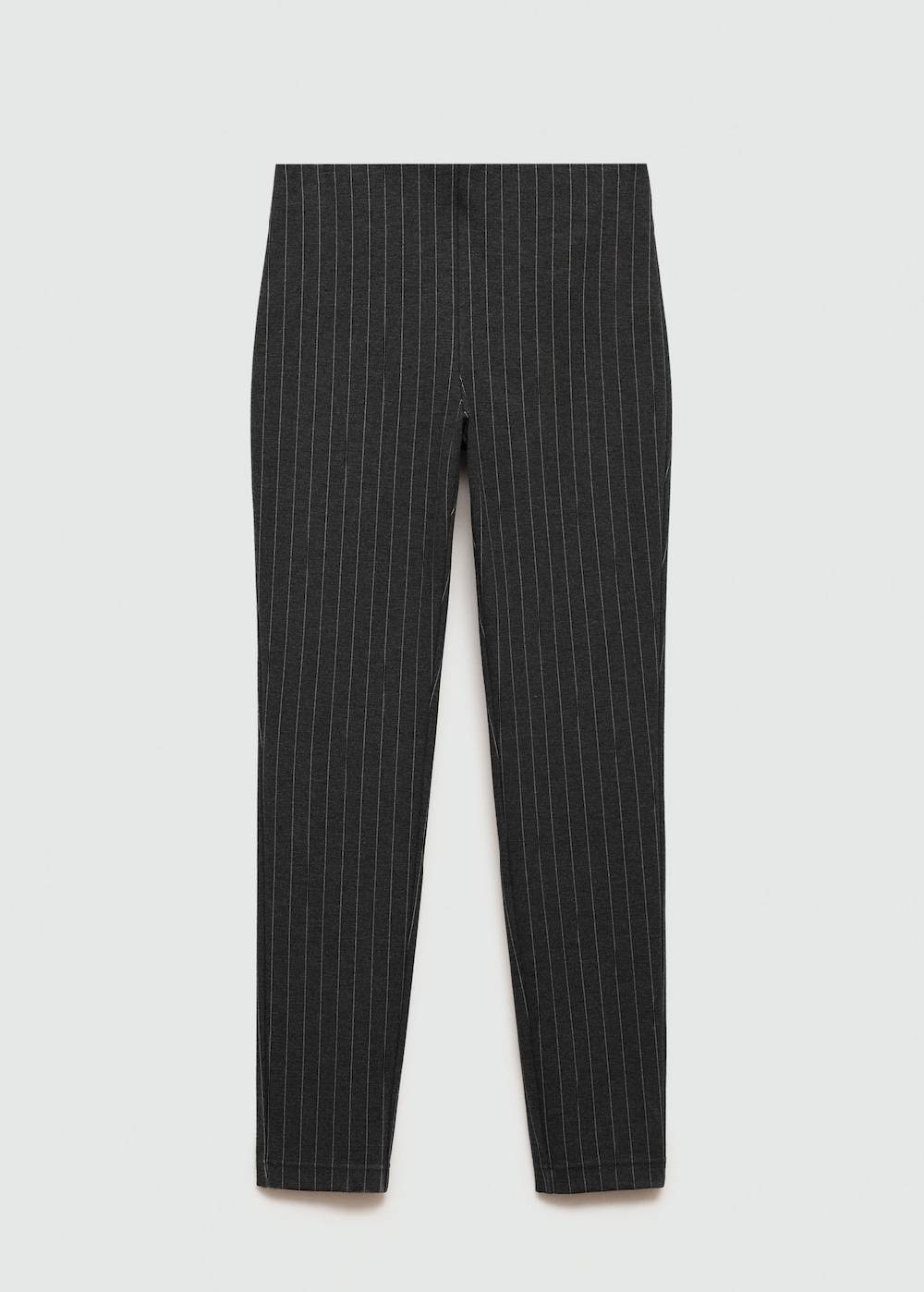 Mango Gestreifte Leggings mit hoher Bundhöhe Räumungsverkauf