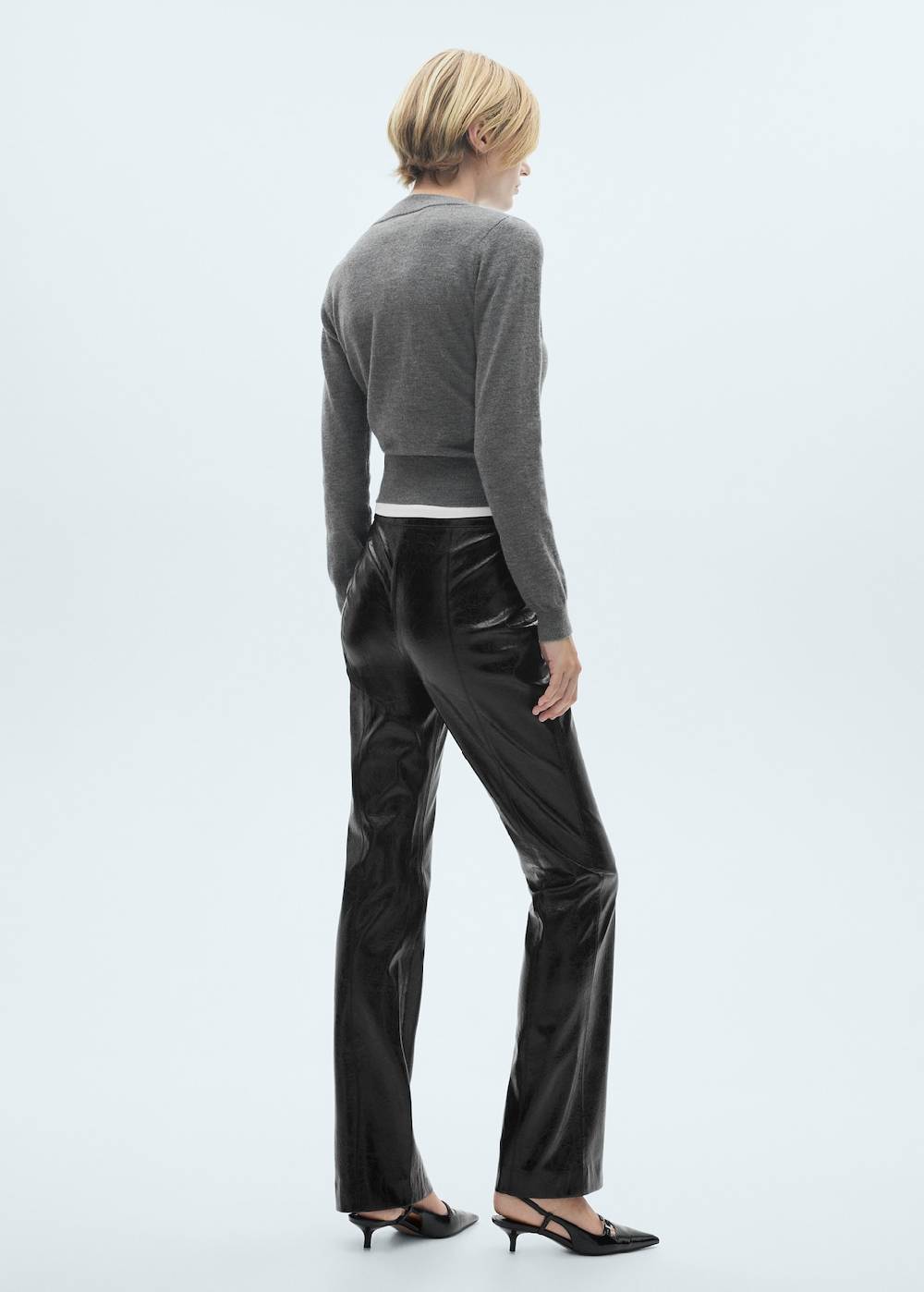 Mango Skinny-Hose mit Leder-Effekt Kauf eins, bekomm eins gratis