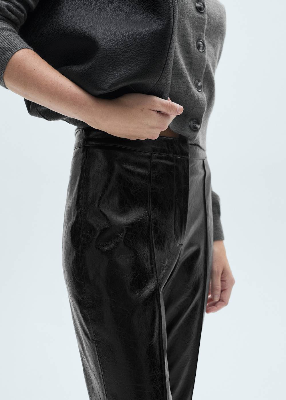 Mango Skinny-Hose mit Leder-Effekt Kauf eins, bekomm eins gratis