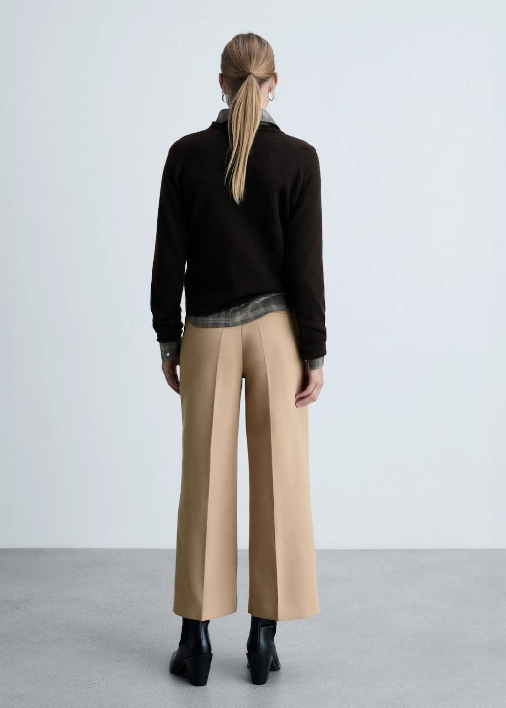 Mango Wideleg-Bundfaltenhose Tägliche Deals