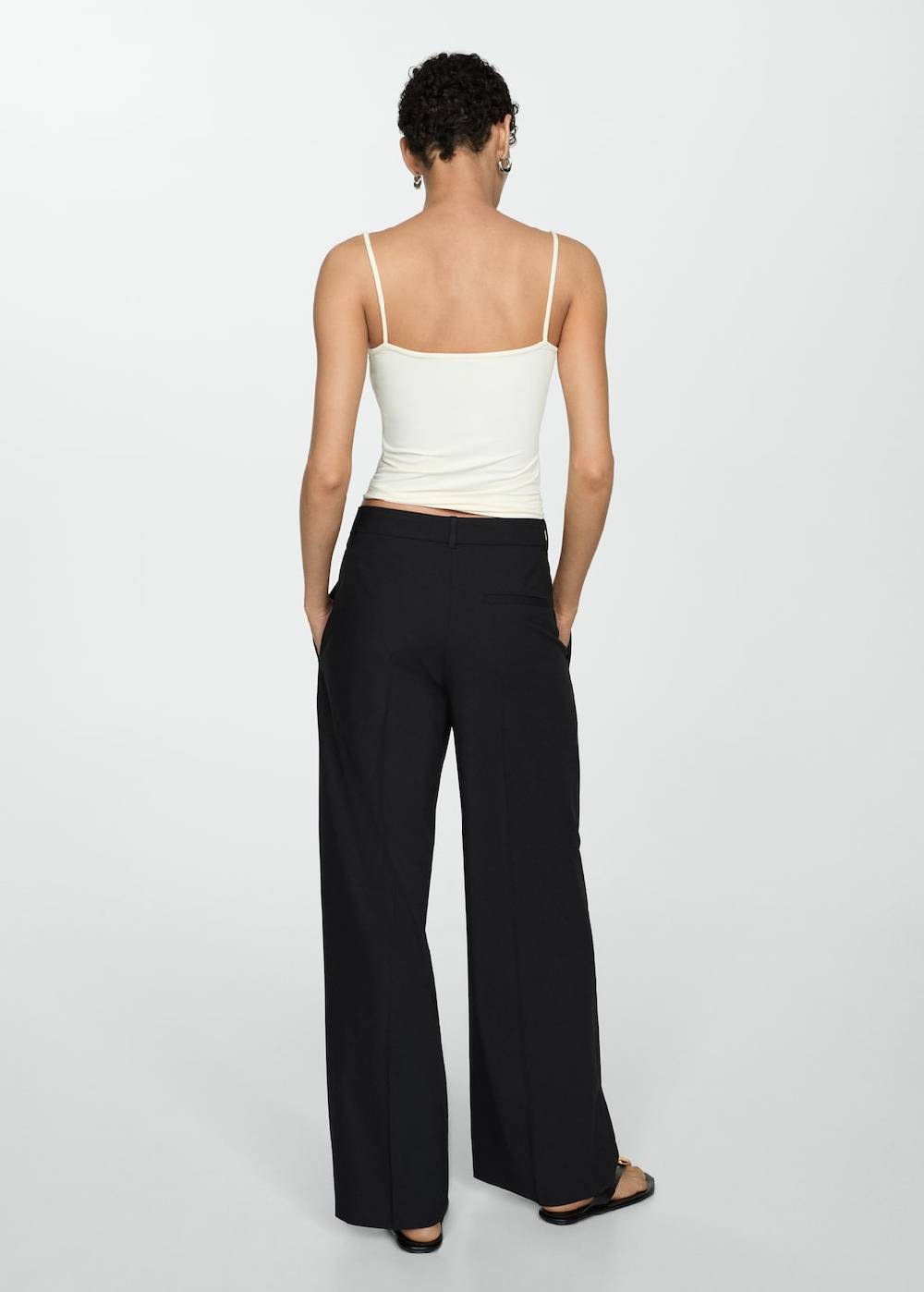 Mango Gerade Bundfaltenhose Tiefpreis