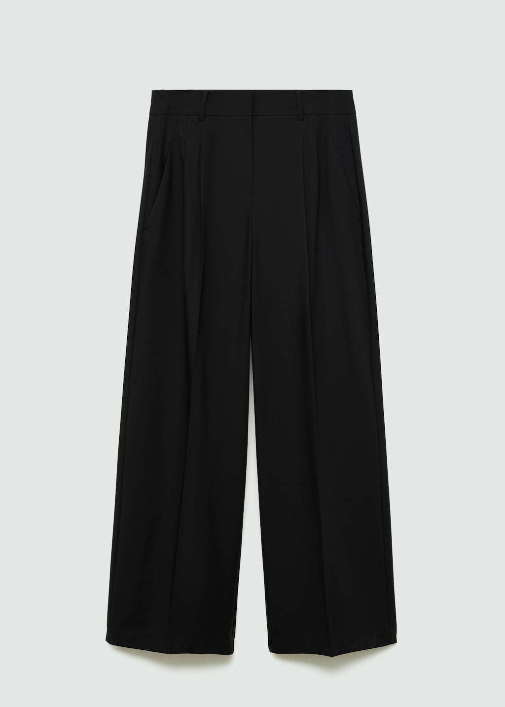 Mango Gerade Bundfaltenhose Tiefpreis