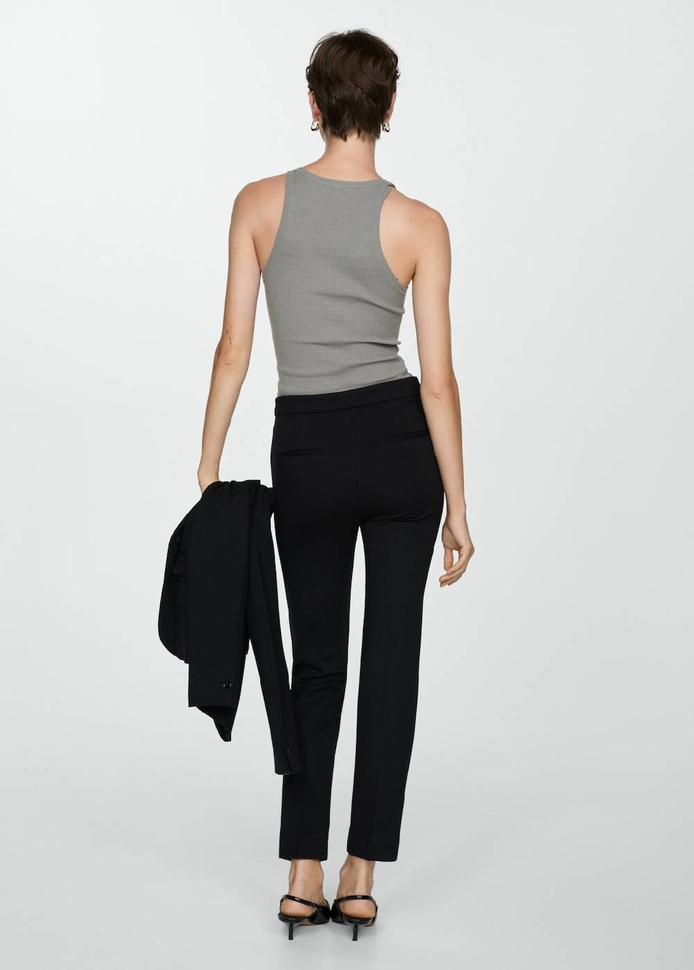 Mango Gerade Hose aus Romanit-Jersey Letzte 3 Tage