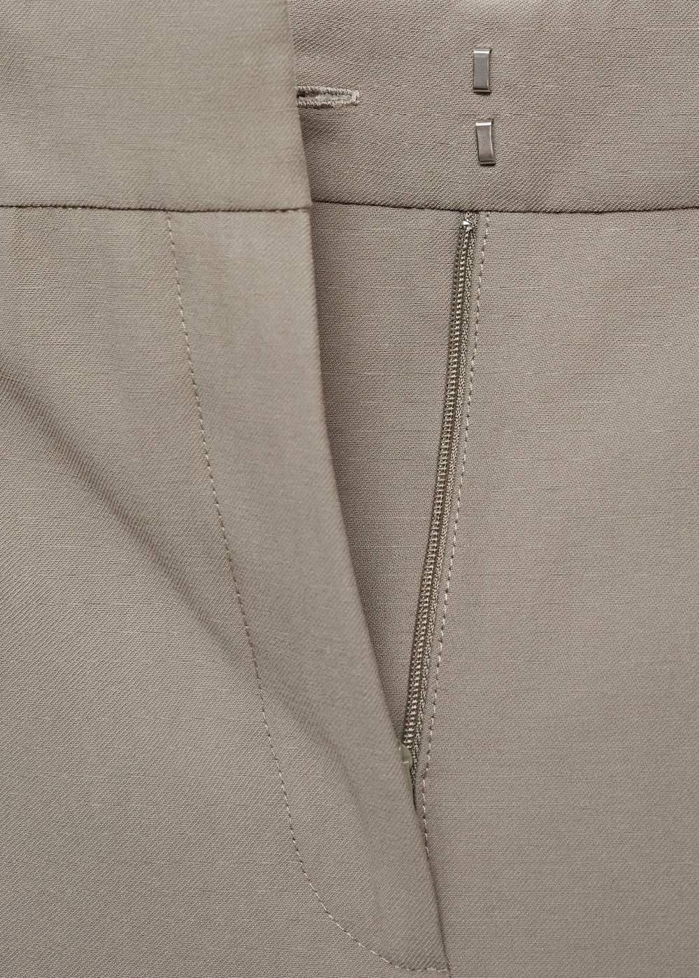Mango Wideleg-Bundfaltenhose Neueste Stile