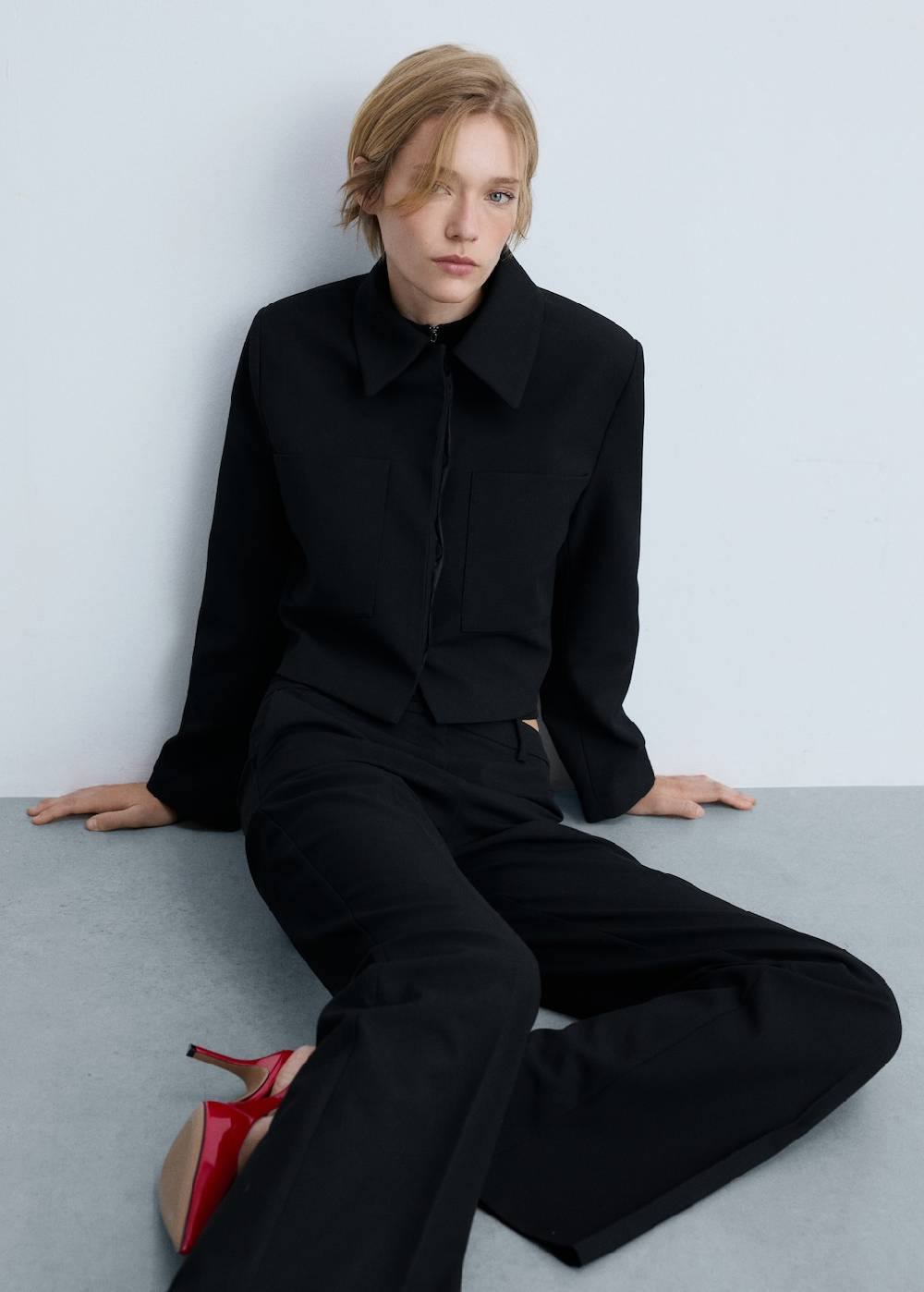 Mango Ausgestellte Hose mit hohem Bund Bis zu 60% Rabatt