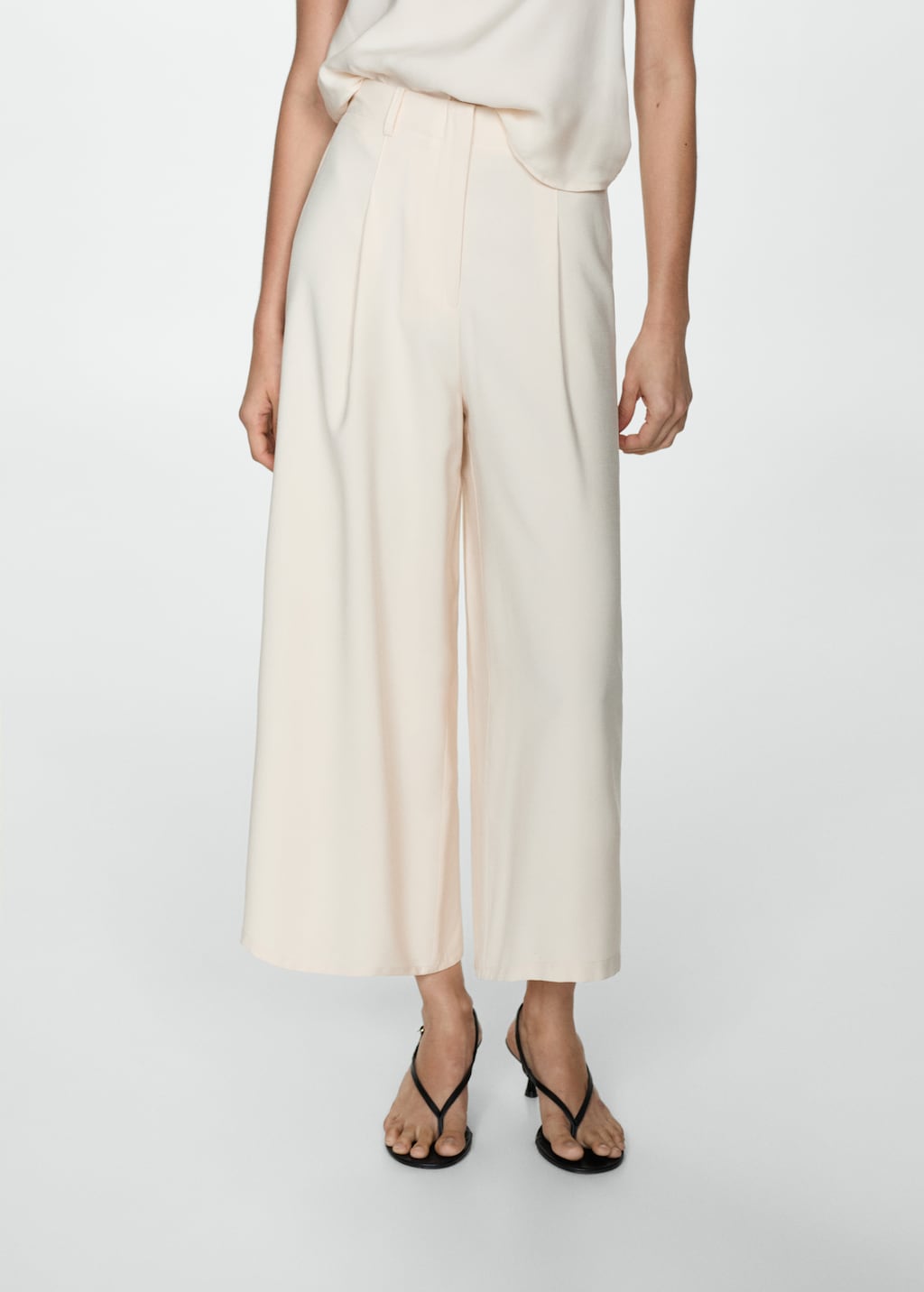 Mango Wideleg-Hose mit Stretchbund