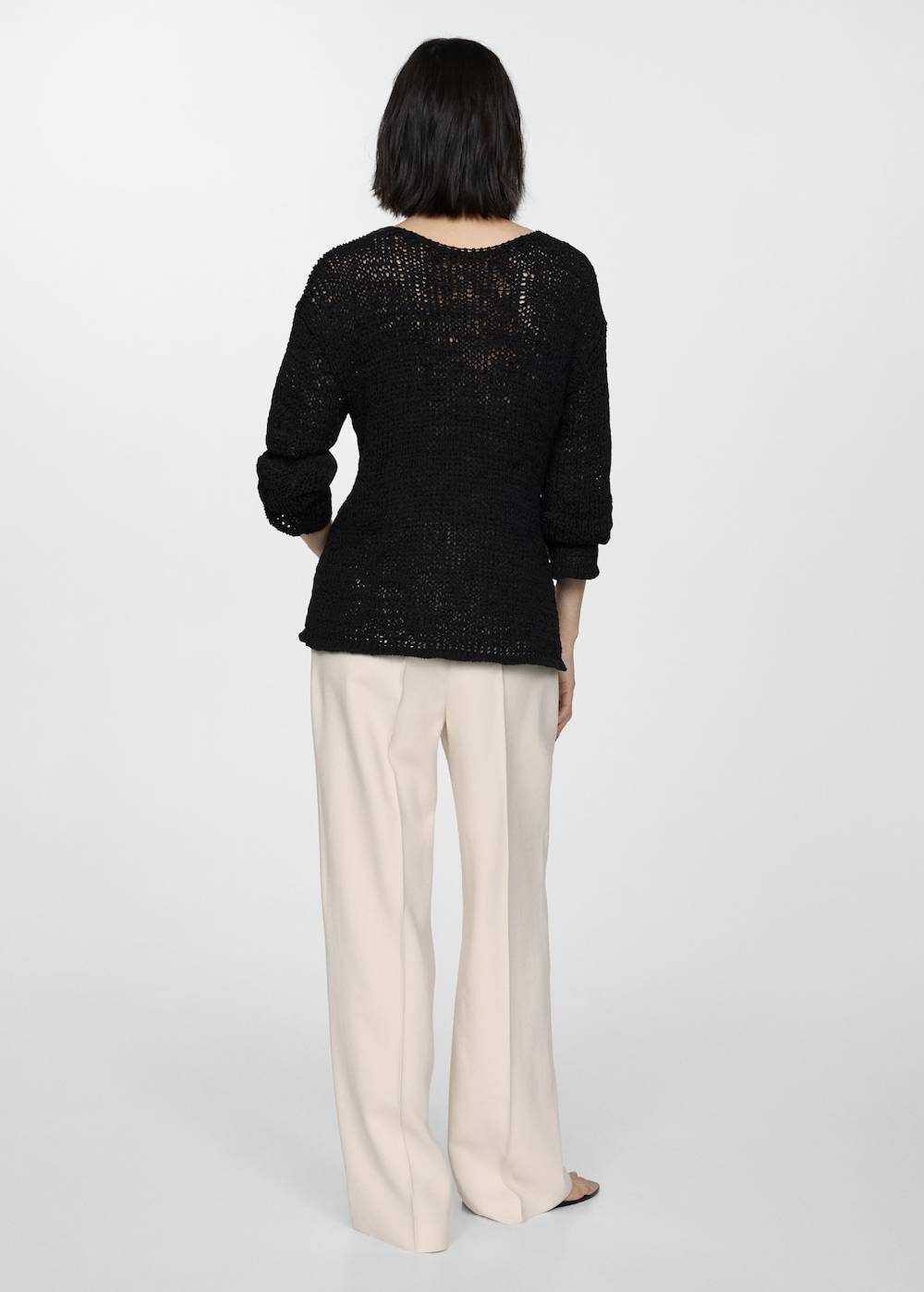 Mango Wideleg-Bundfaltenhose Discount Store für neue Produkte