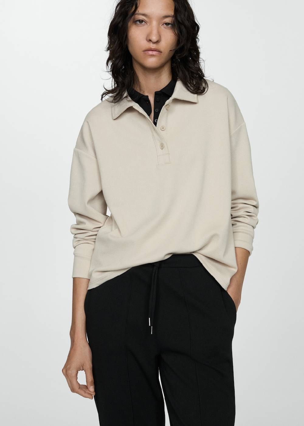 Mango Jogger Pants mit Nähten Clearance-Verkauf