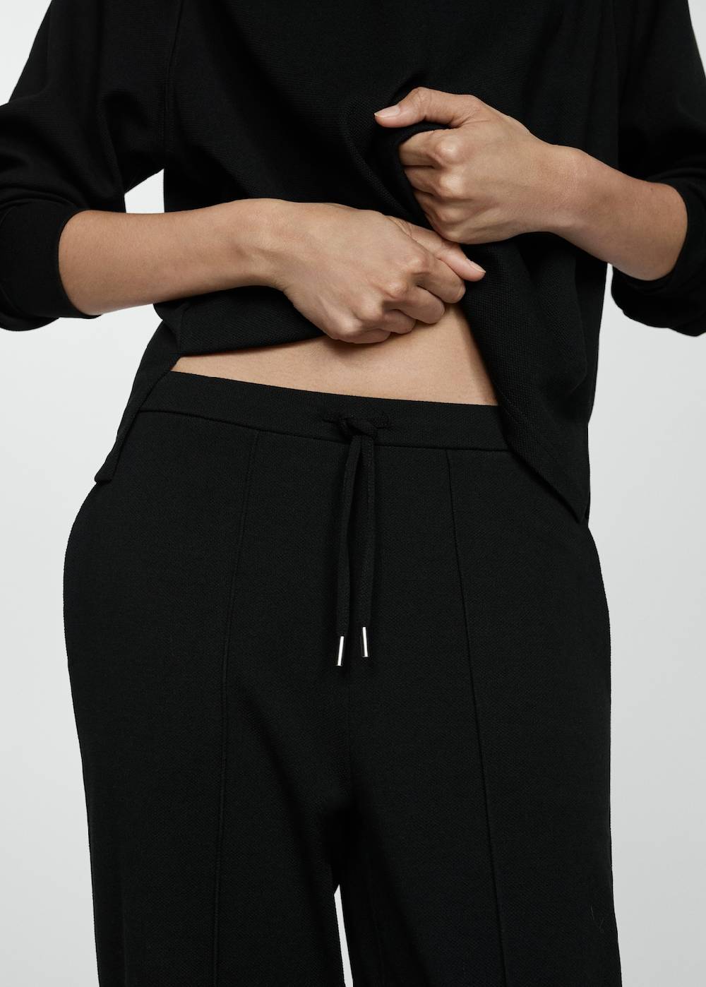 Mango Jogger Pants mit Nähten Clearance-Verkauf