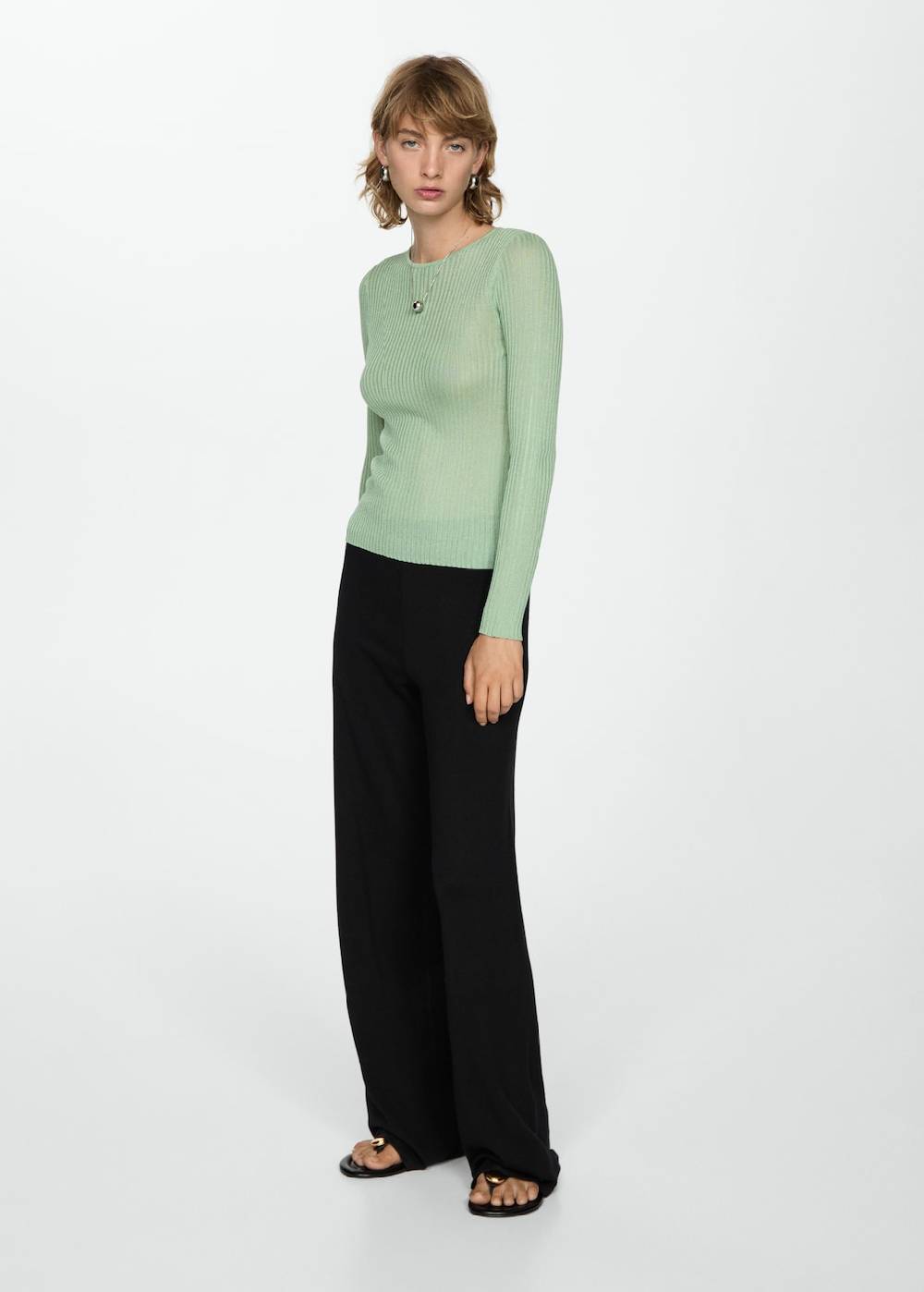 Mango Wideleg-Strickhose zollfrei
