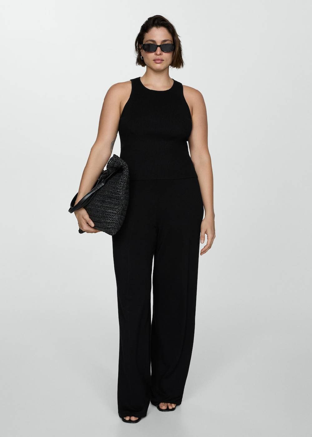 Mango Wideleg-Strickhose zollfrei