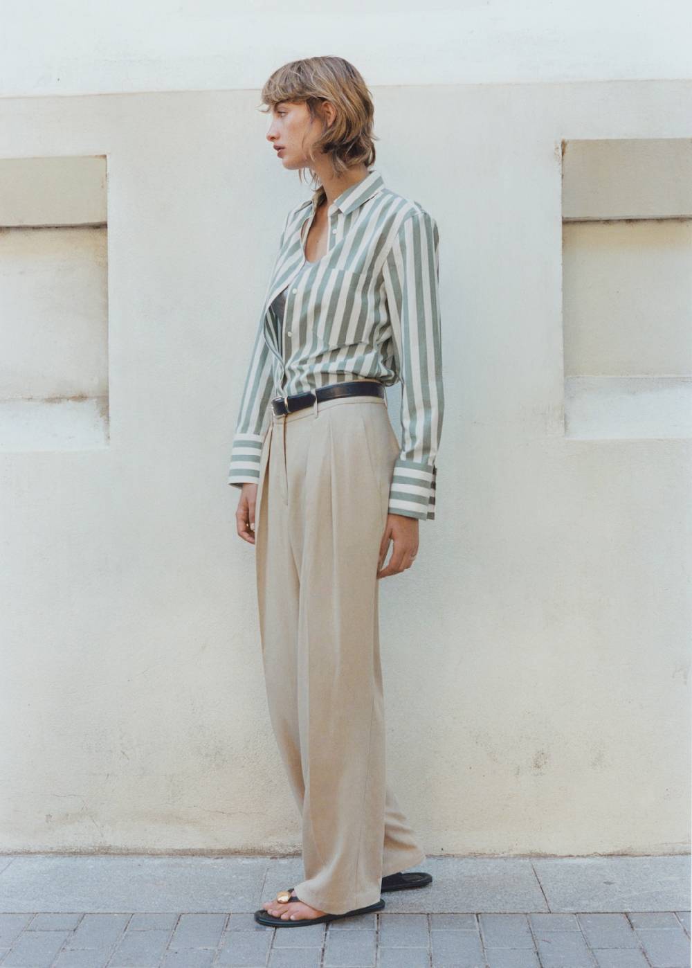 Mango Wideleg-Hose aus Lyocell Outlet