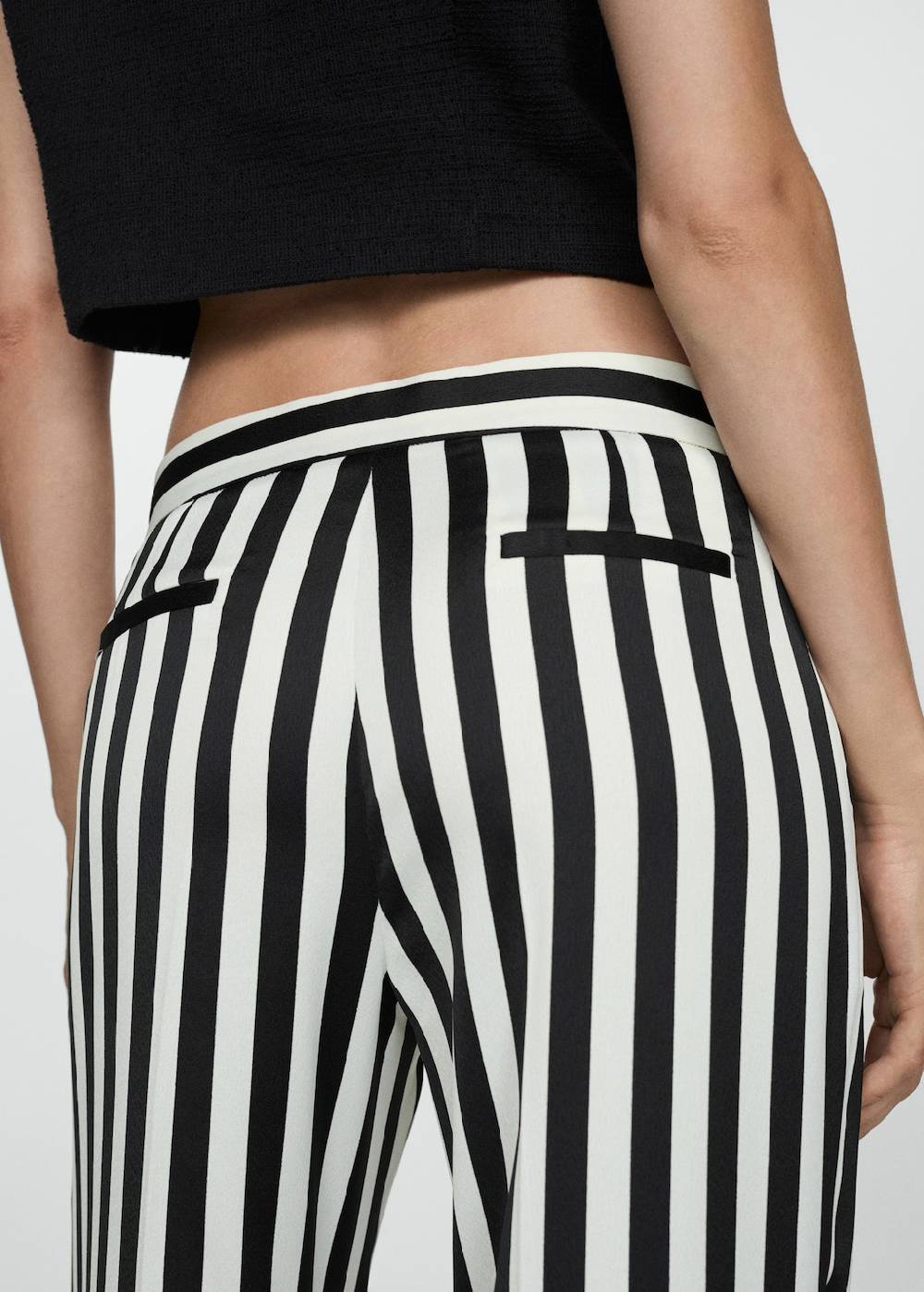 Mango Gerade geschnittene Streifenhose Angebote