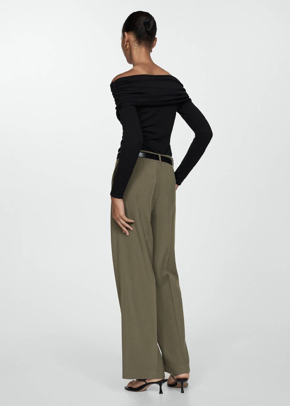 Mango Wideleg-Bundfaltenhose Hotsell