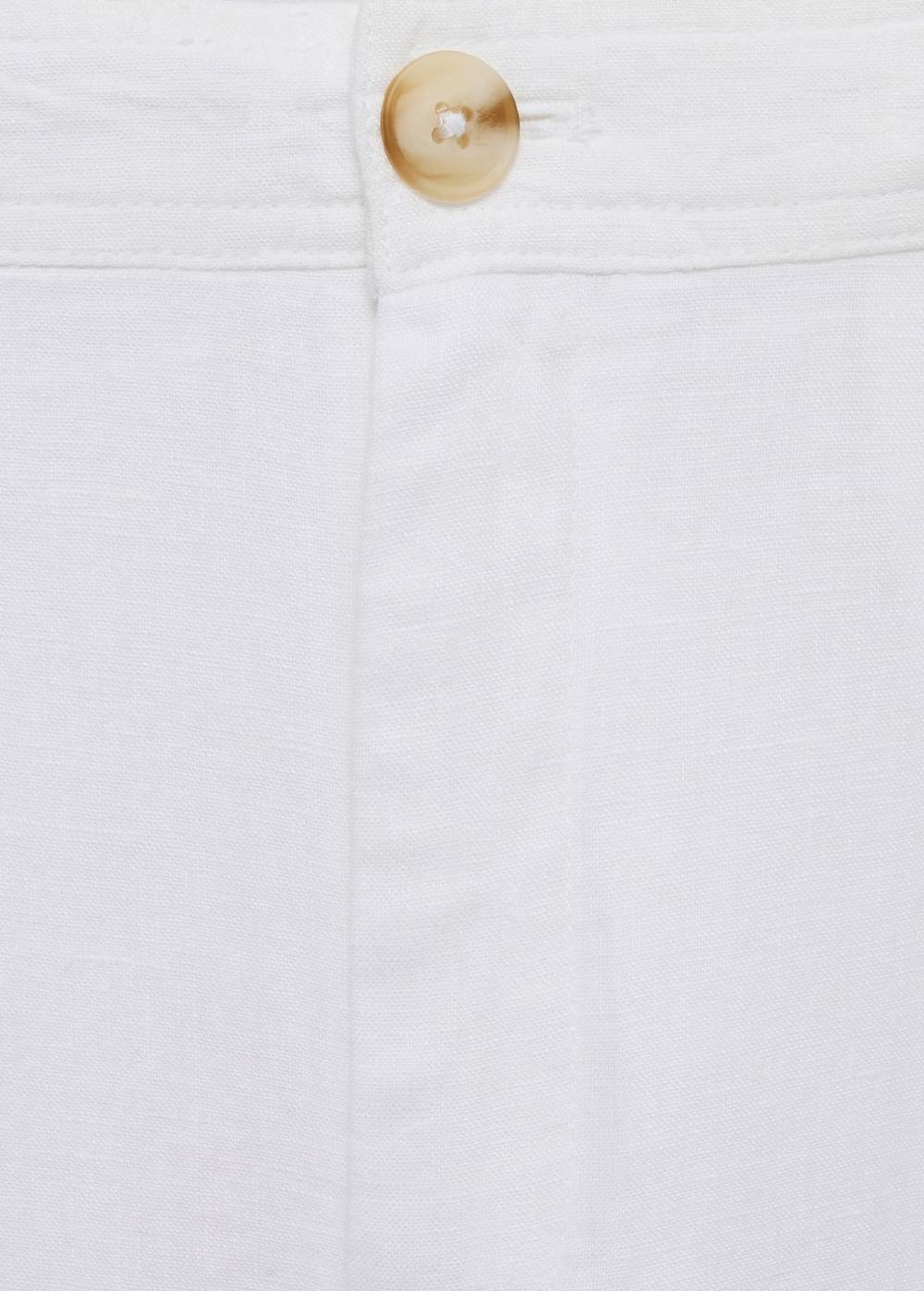 Mango Bundfaltenhose aus 100 % Leinen im Angebot