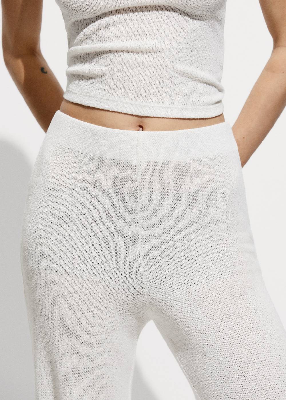 Mango Gerade Strickhose Kostenloser Versand