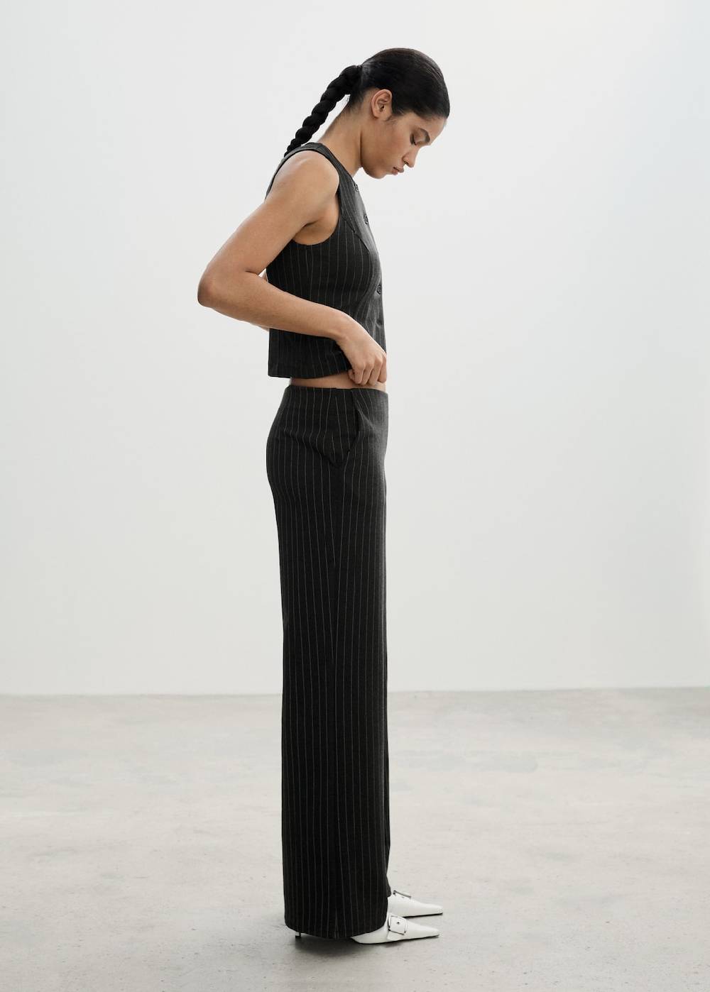 Mango Gerade Hose aus Romanit-Jersey Limitierter Zeitrabatt