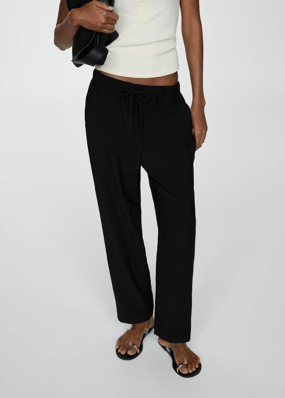 Mango Jogger Pants mit Kordel Günstig kaufen