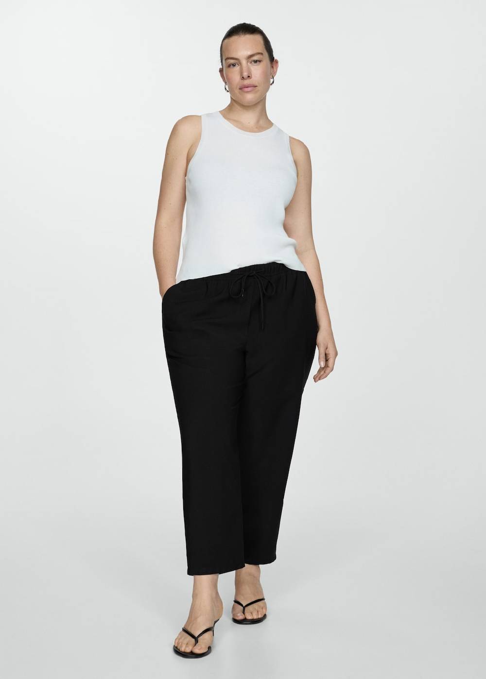 Mango Jogger Pants mit Kordel Günstig kaufen