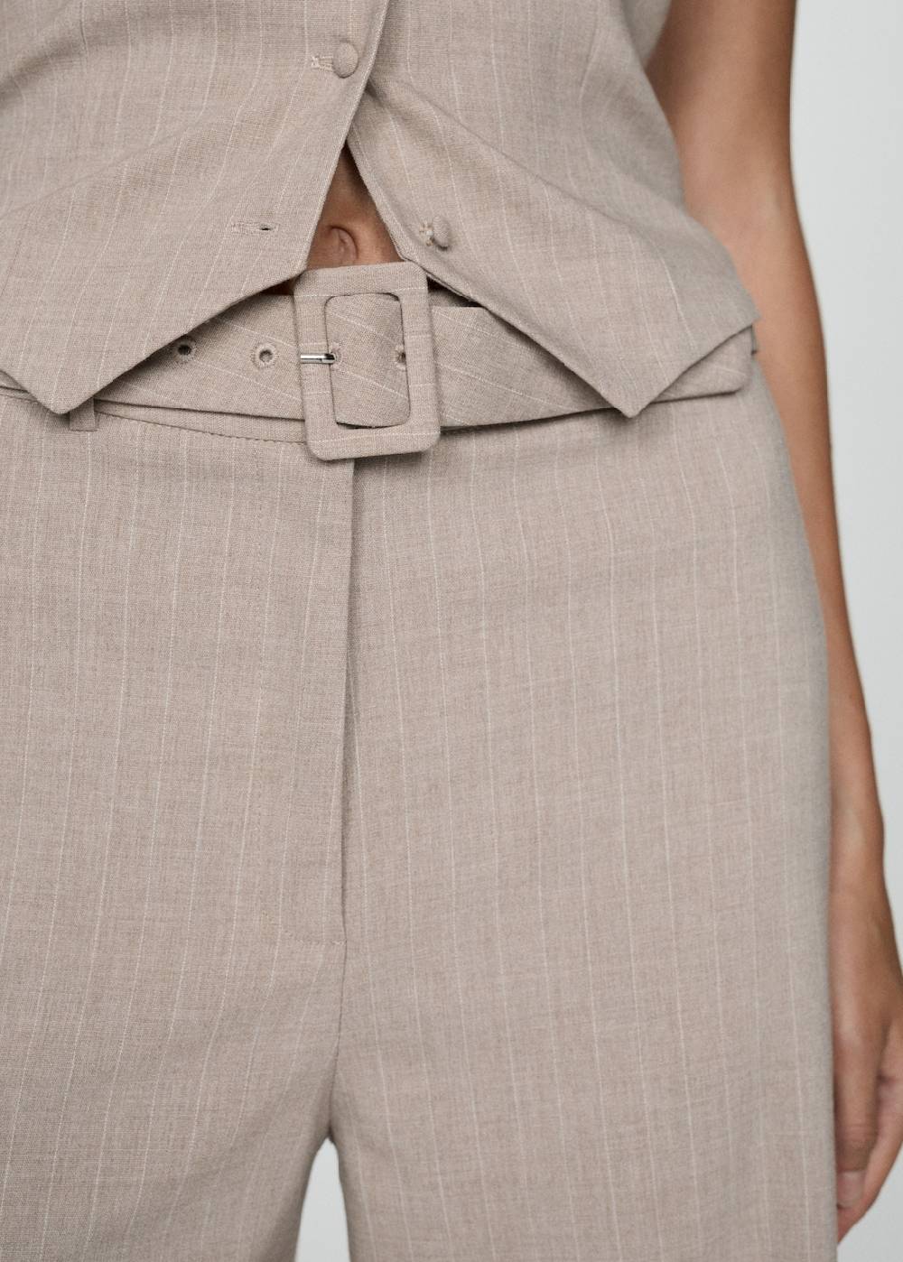 Mango Gerade Nadelstreifenhose Preisnachlass