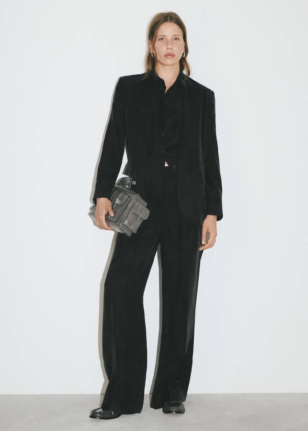 Mango Gerade Cupro-Hose Cyber Monday