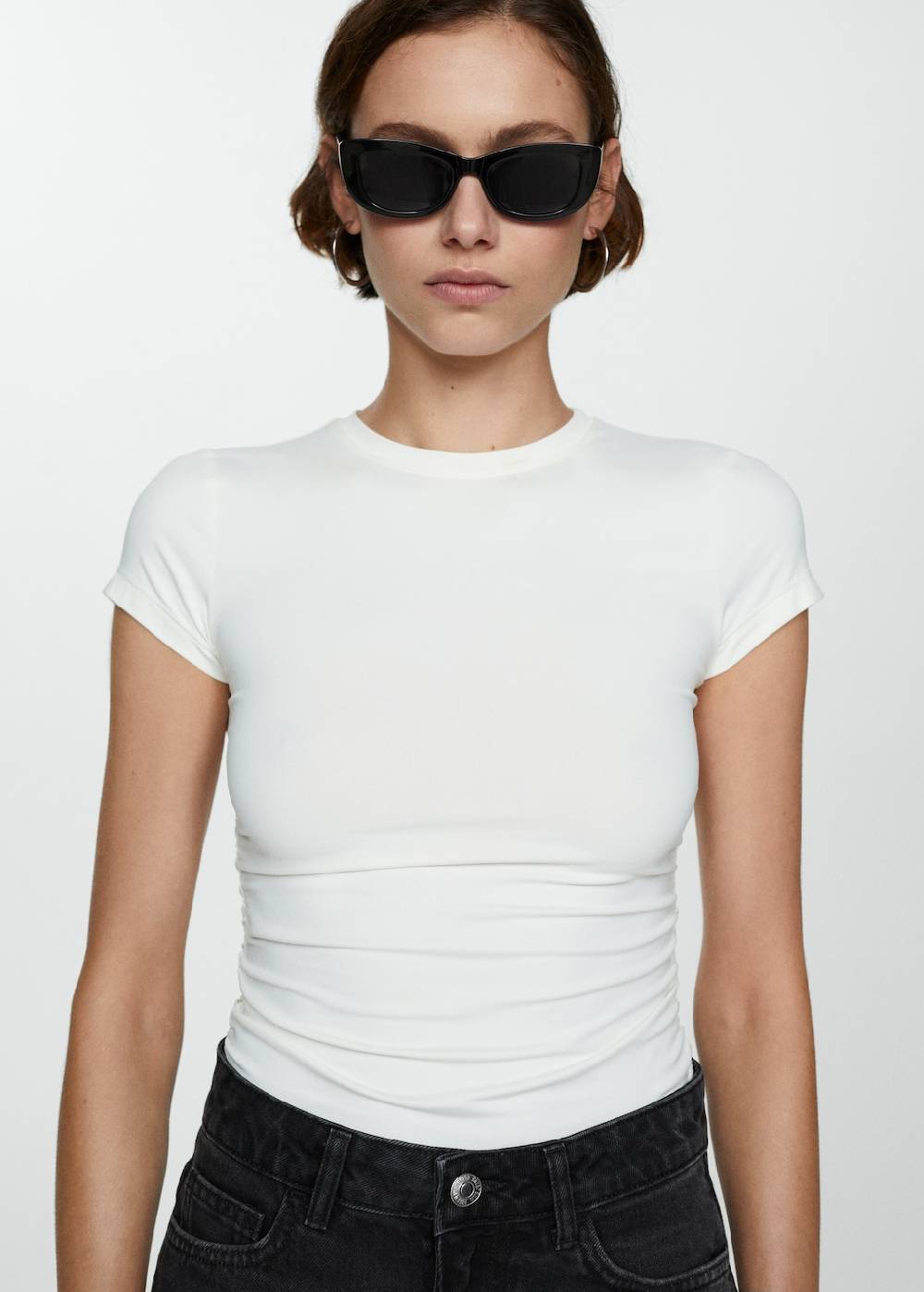 Mango Mom Fit-Jeans-Shorts Heißer Verkauf