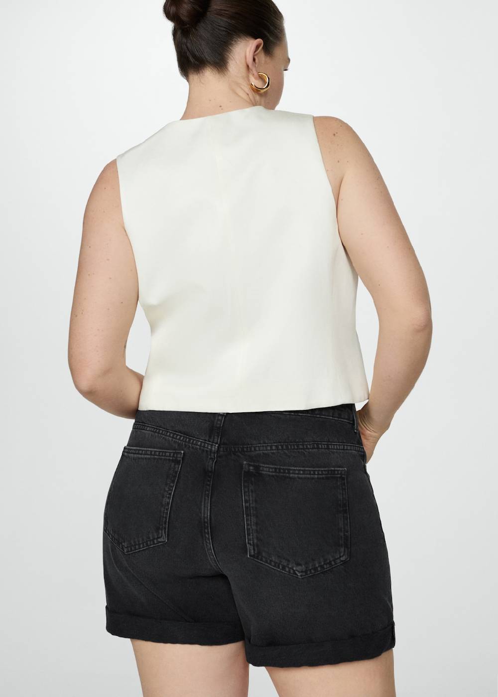 Mango Mom Fit-Jeans-Shorts Heißer Verkauf