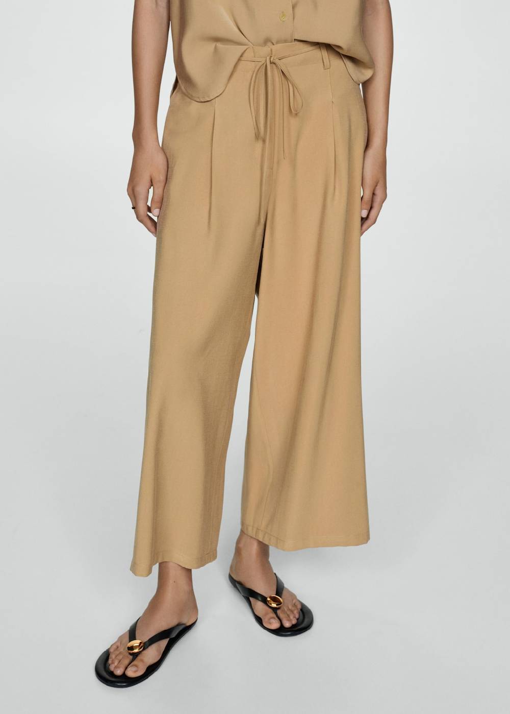 Mango Wideleg-Hose mit Stretchbund