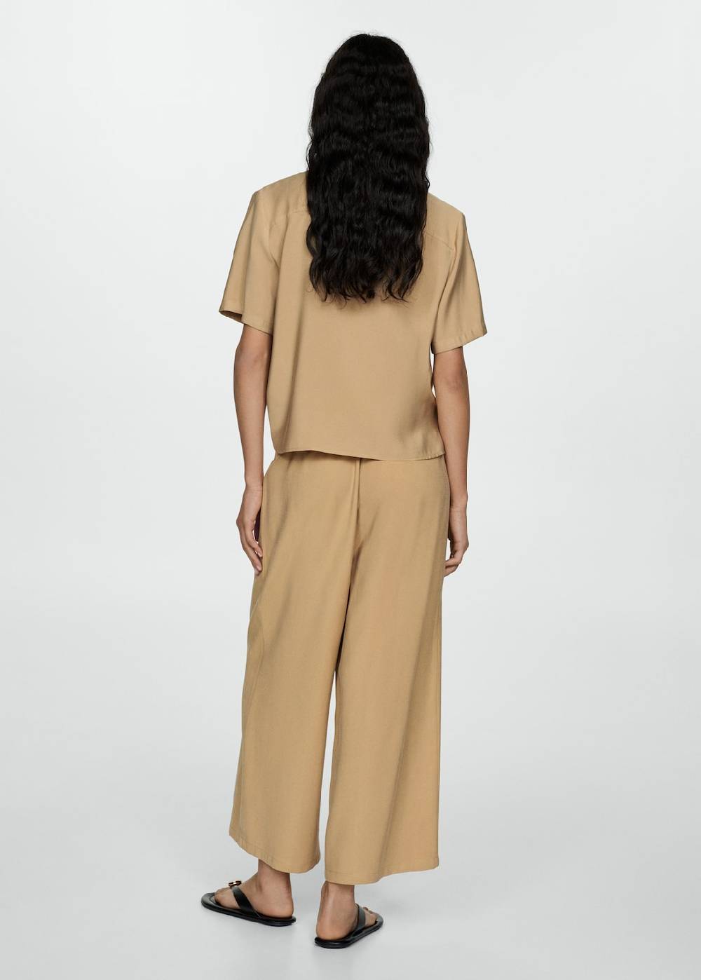 Mango Wideleg-Hose mit Stretchbund Neueste Mode