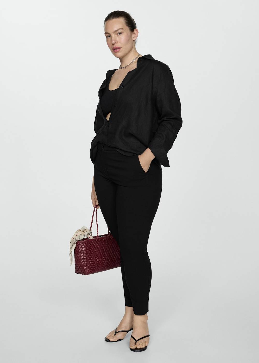 Mango Skinny Hose in 7/8-Länge Saisonale Angebote