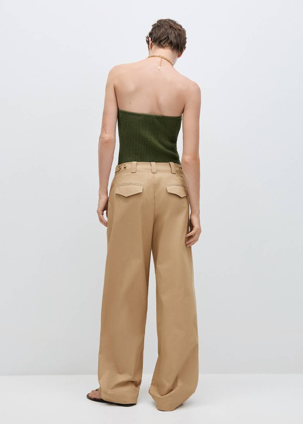 Mango Wideleg-Bundfaltenhose Tägliche Deals