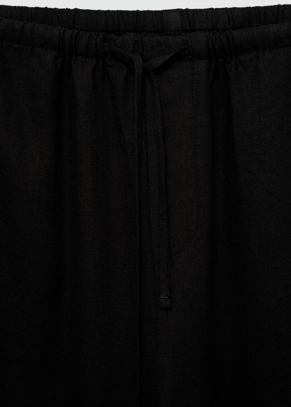 Mango Gerade Leinenhose Tiefpreis