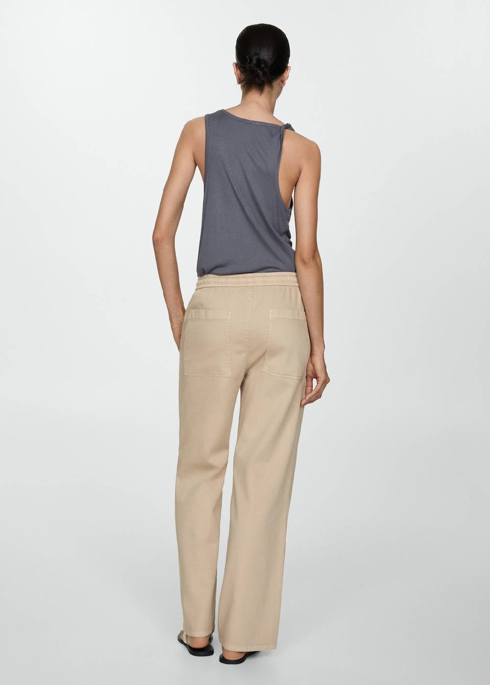 Mango Baumwollhose mit Gummibund Wochenangebot