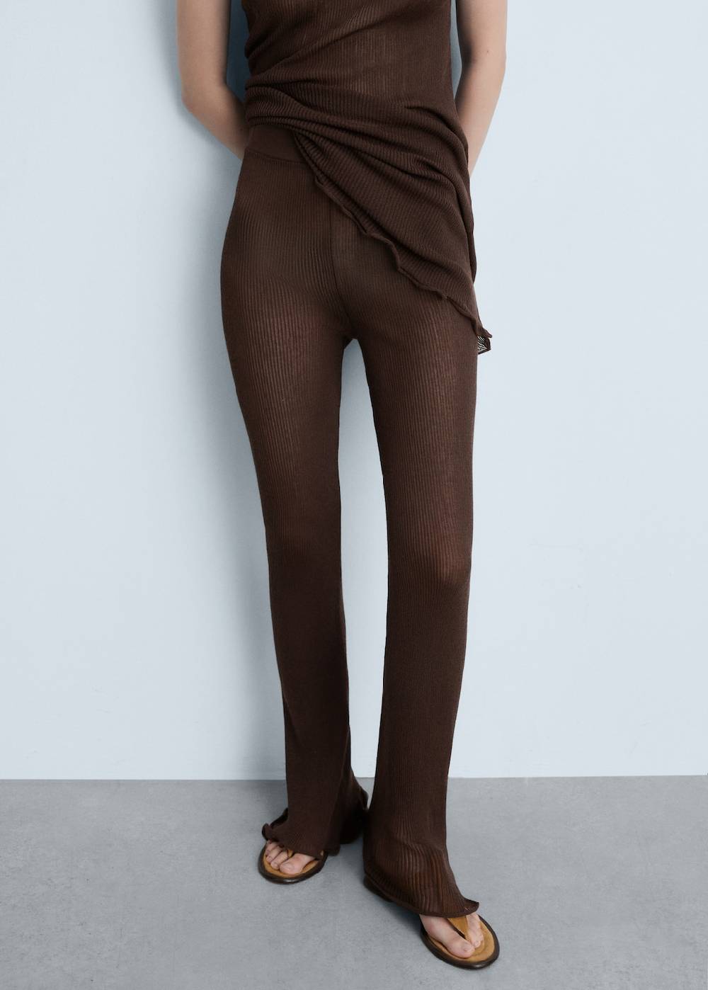 Mango Flare-Strickhose