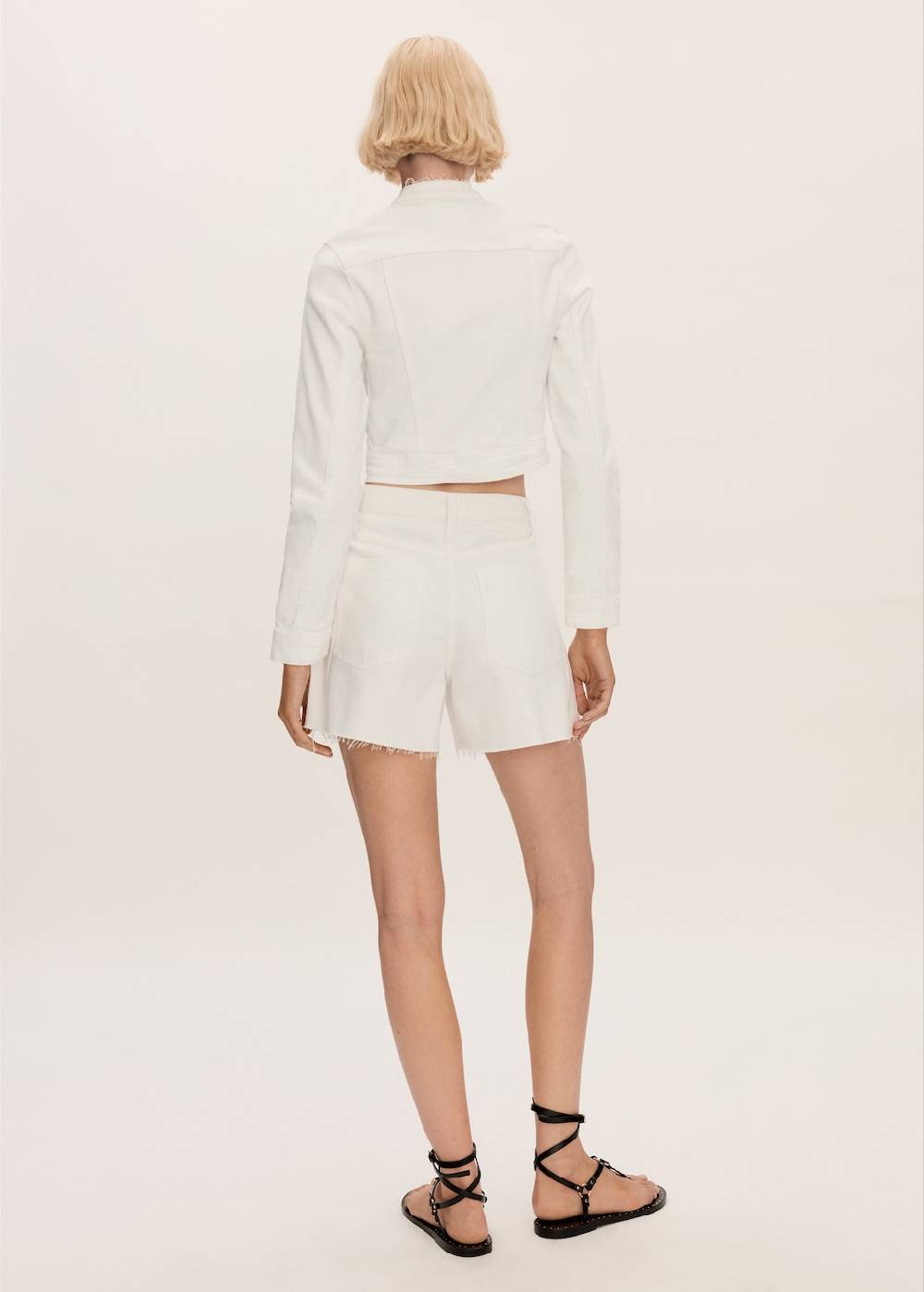 Mango Jeansshorts mit ausgefranstem Saum Letzter Tag