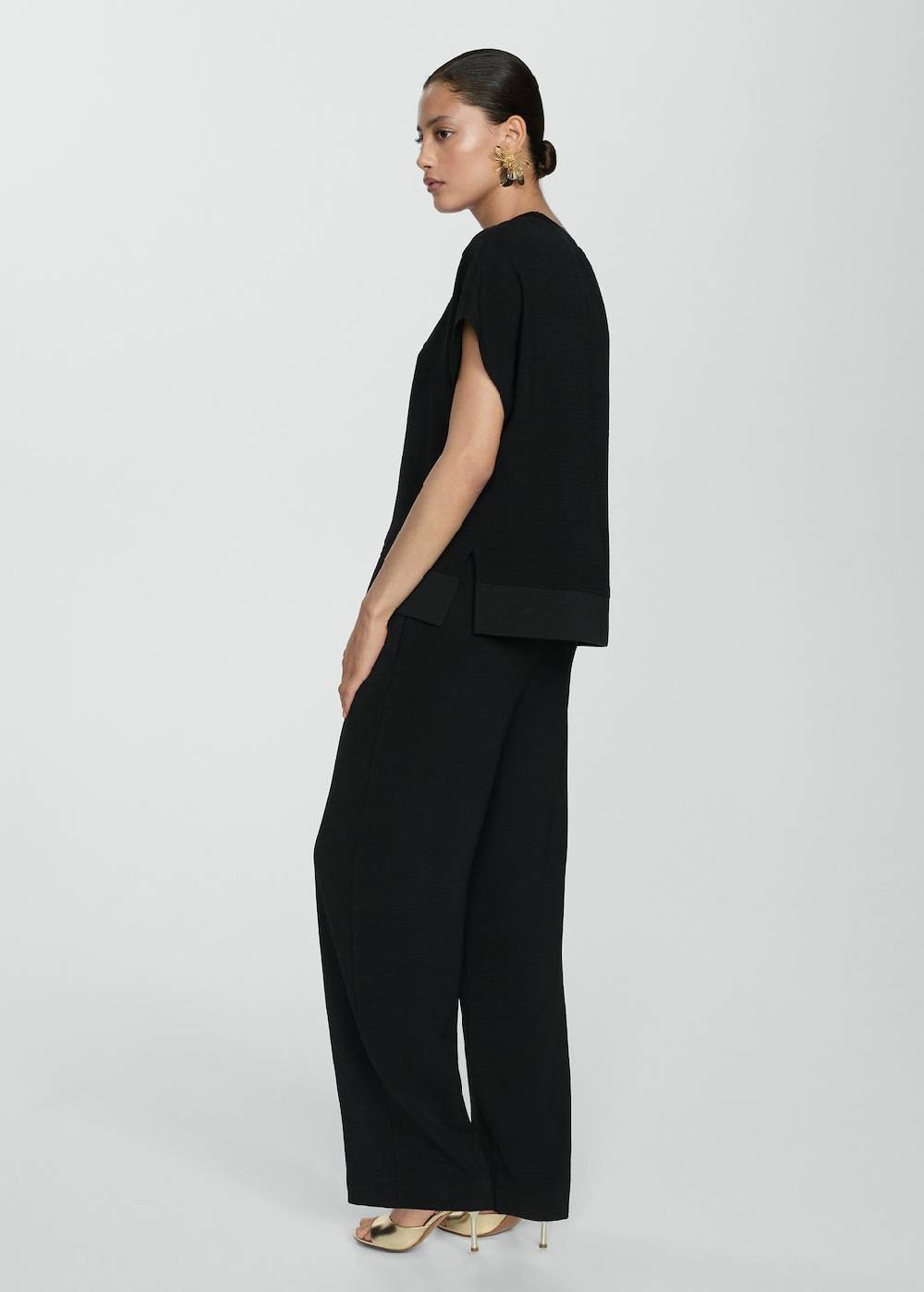 Mango Fließende Wideleg-Hose Nur für heute