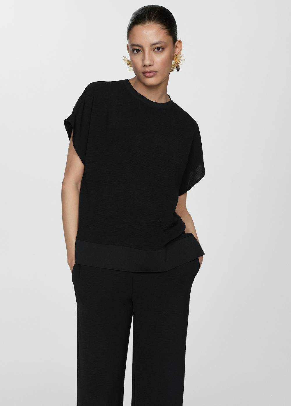 Mango Fließende Wideleg-Hose Nur für heute