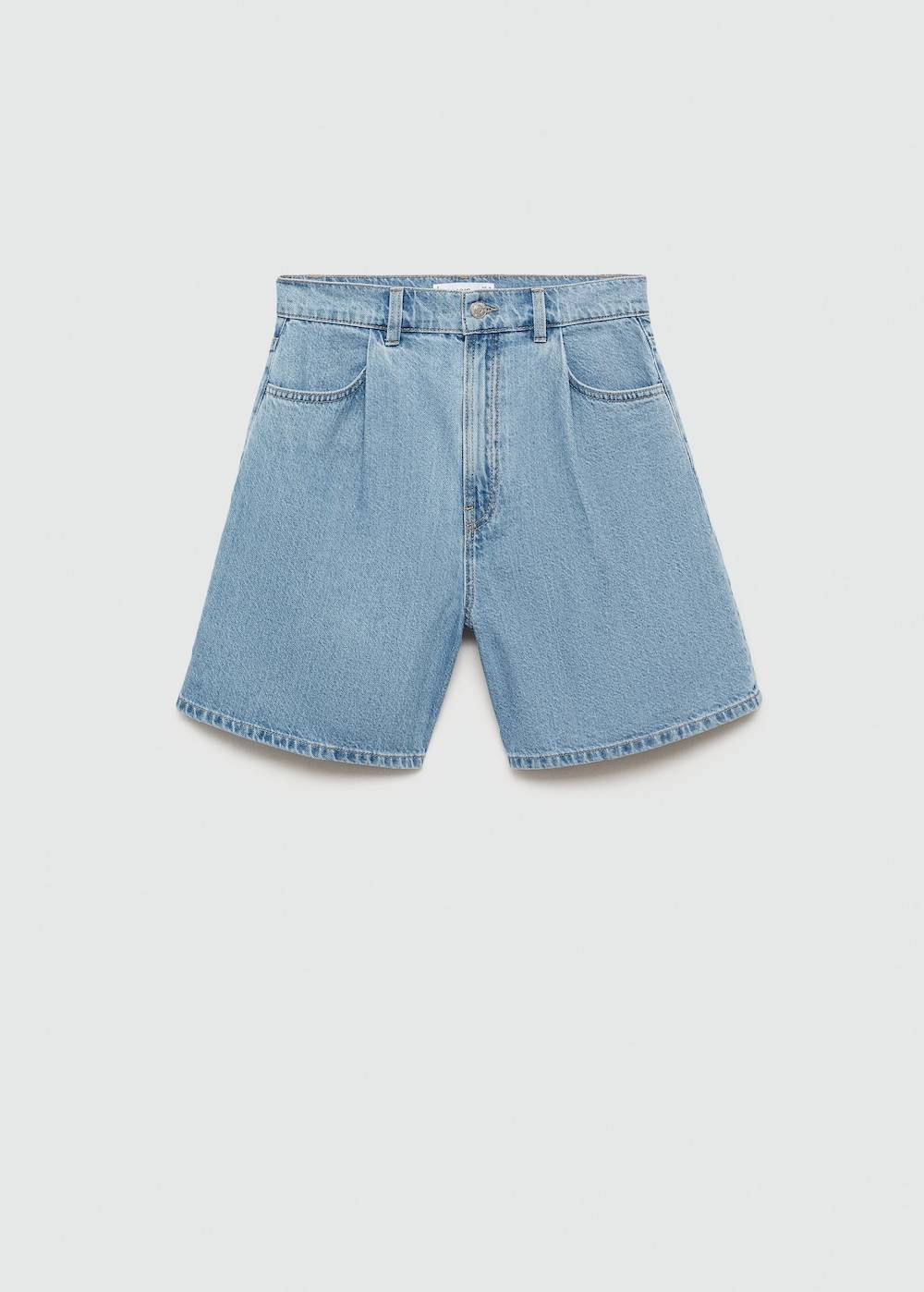 Mango Jeans-Shorts mit Bundfalten Discount Store für neue Produkte