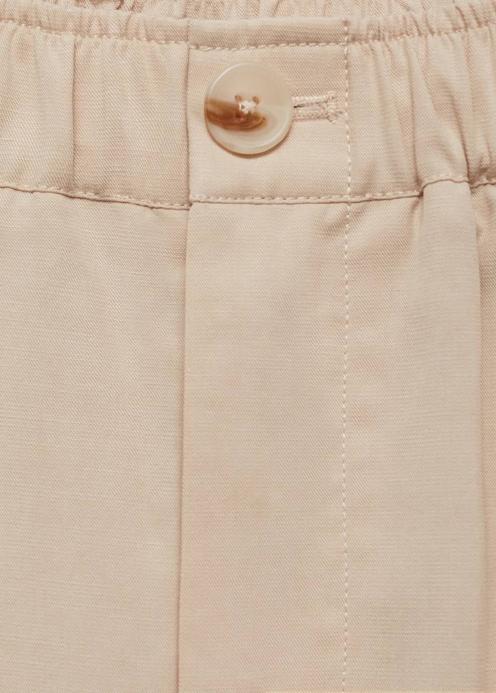 Mango Lyocell-Hose mit Faltendetails Riesige Rabatte