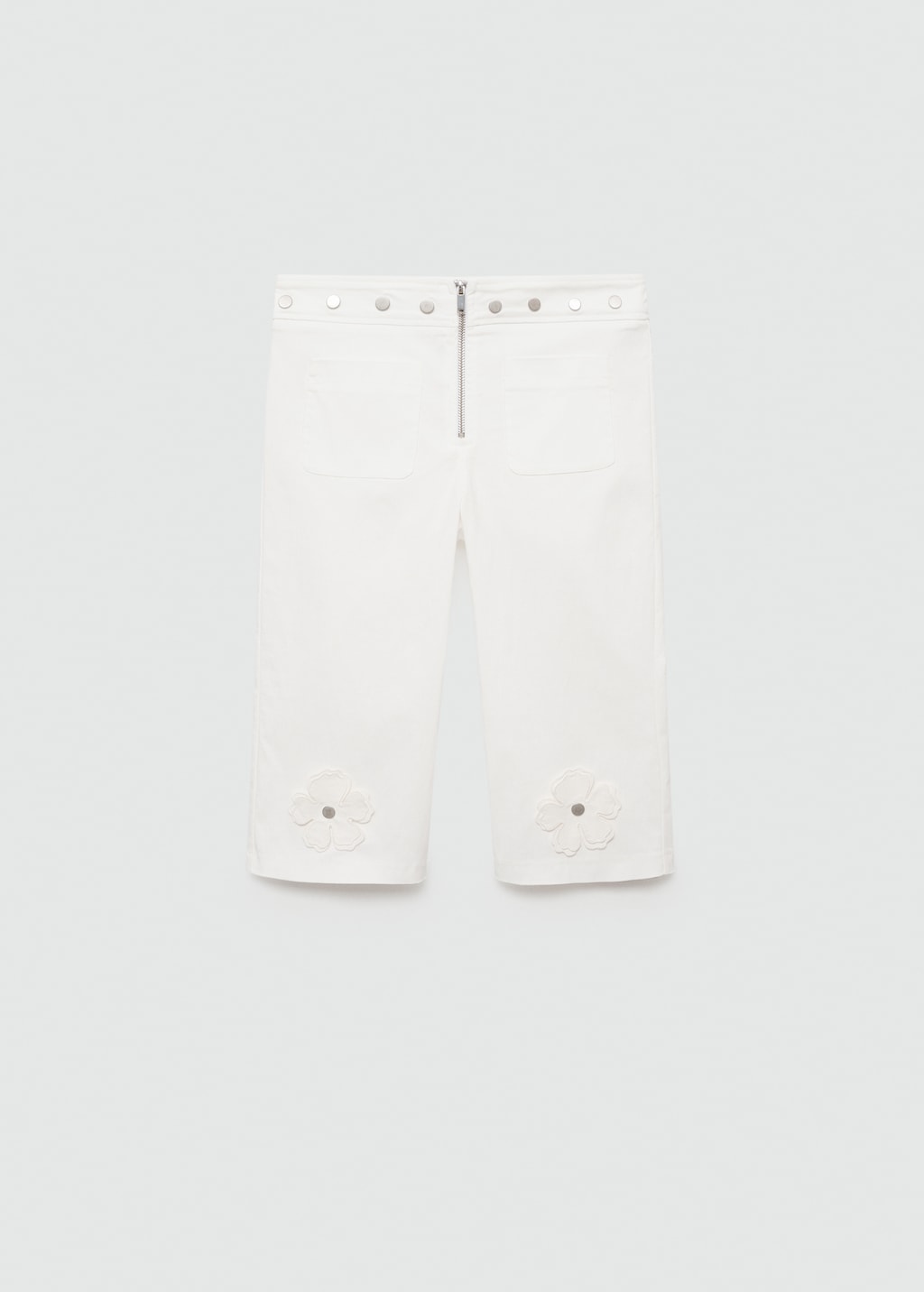Mango Caprihose mit Zierknöpfen Speichern exportieren