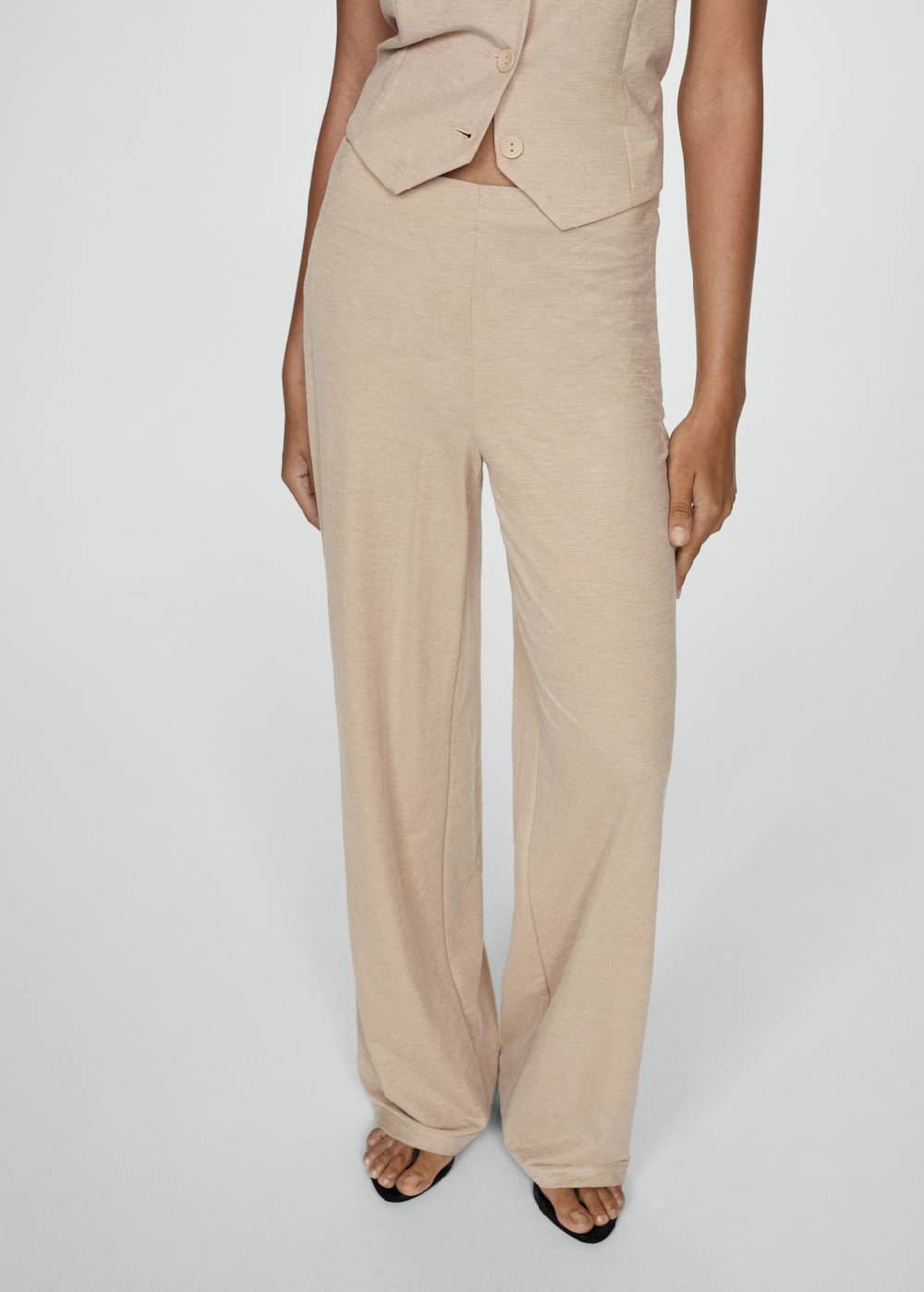 Mango Gerade, fließende Hose Black Friday Preise