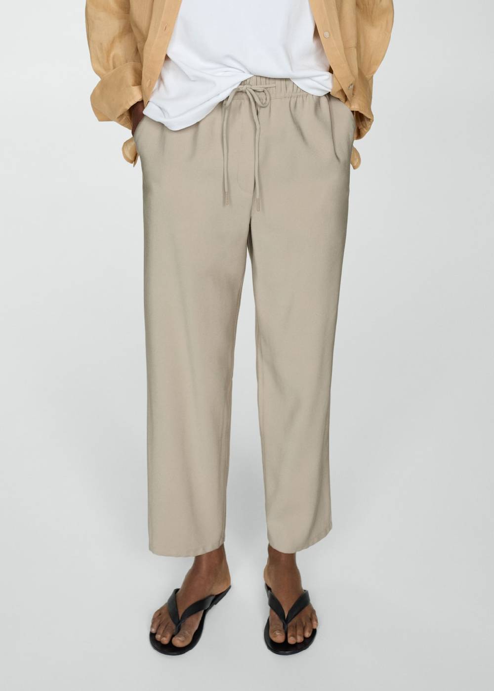 Mango Jogger Pants mit Kordel Im Verkauf