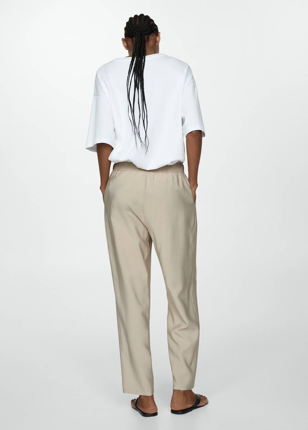 Mango Jogger Pants mit Kordel Im Verkauf