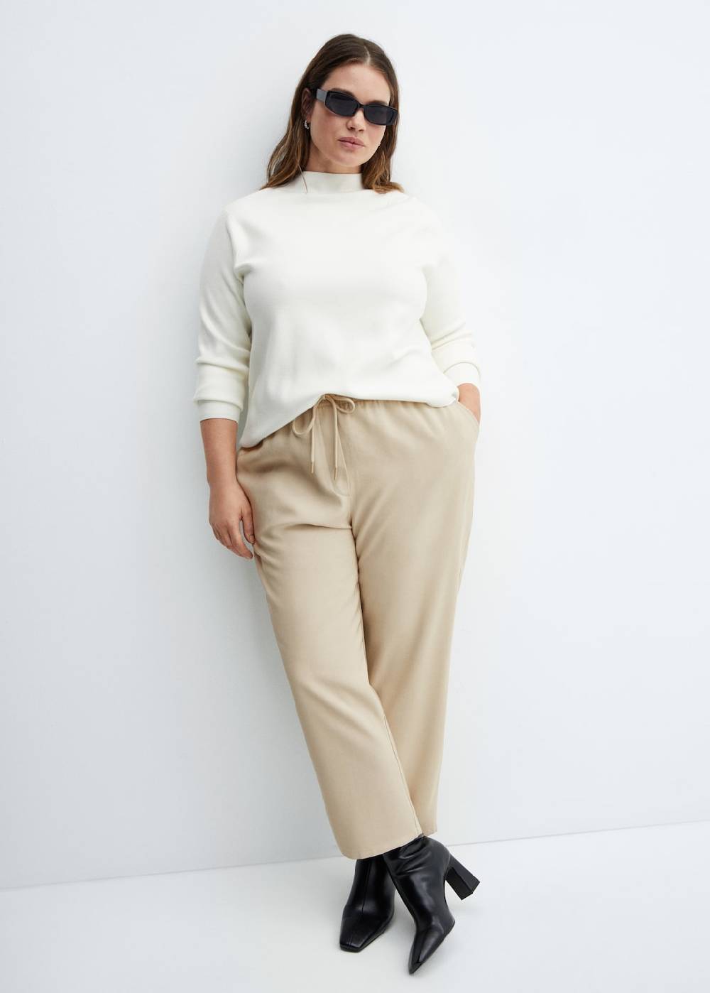 Mango Jogger Pants mit Kordel Im Verkauf