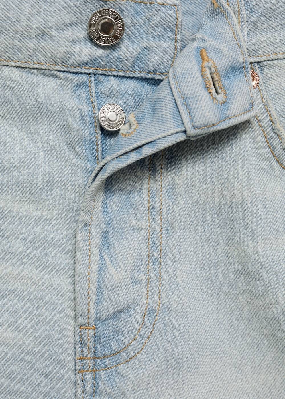 Mango Jeansshorts mit ausgefranstem Saum zollfrei